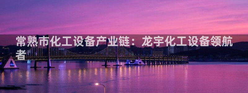 新城平台线路登录不上去怎么办呢：常熟市化工设备产业链：龙宇化